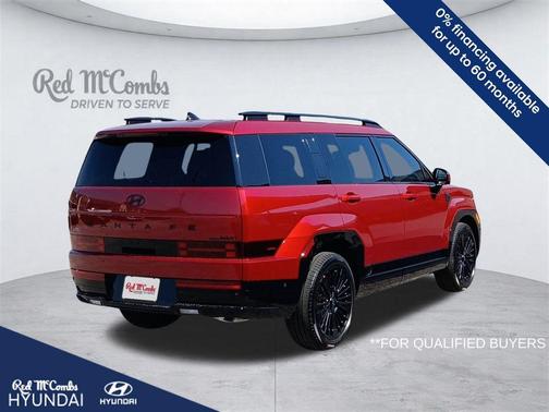 Red 2026 Hyundai SANTA FE HEV Calligraphy