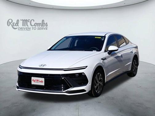 White 2026 Hyundai SONATA Hybrid Blue