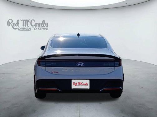White 2026 Hyundai SONATA Hybrid Blue