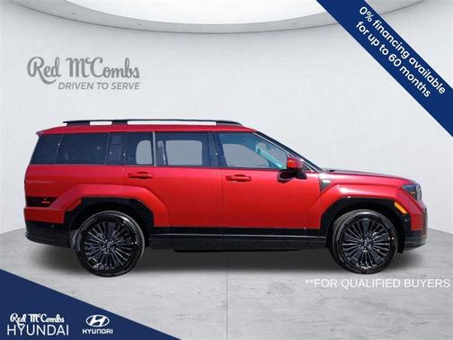 Red 2026 Hyundai SANTA FE HEV Calligraphy