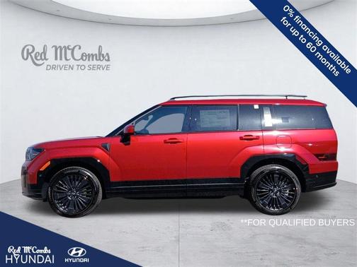 Red 2026 Hyundai SANTA FE HEV Calligraphy