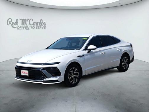 White 2026 Hyundai SONATA Hybrid Blue