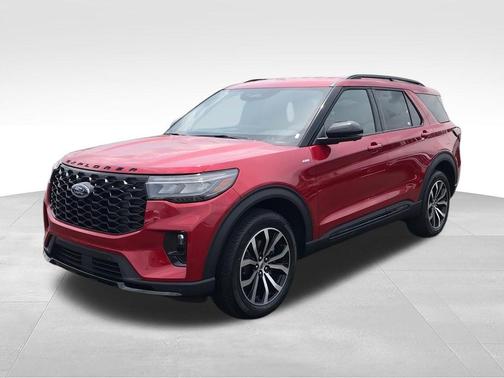 Rapid Red Metallic Tinted Clearcoat 2026 Ford Explorer ST-Line