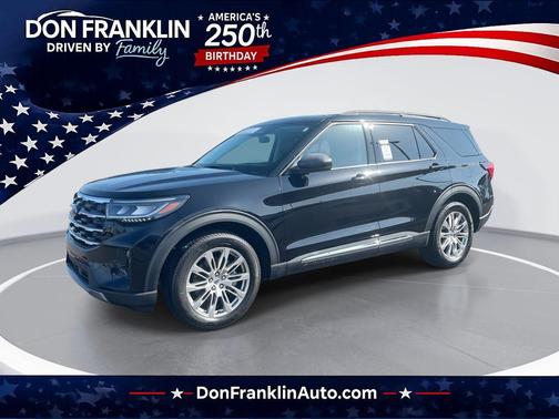 Agate Black Metallic 2025 Ford Explorer Active