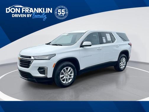 Summit White 2023 Chevrolet Traverse LS