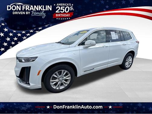 Crystal White Tri-Coat 2024 Cadillac XT6 Luxury AWD