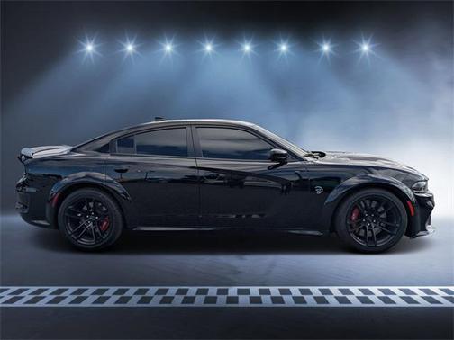 Pitch Black Clearcoat 2022 Dodge Charger SRT Hellcat