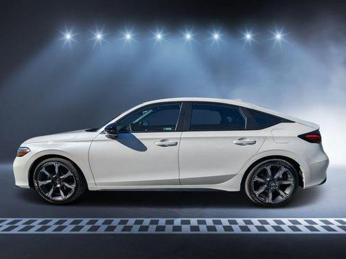 Platinum White Pearl 2026 Honda Civic Hybrid Sport Touring