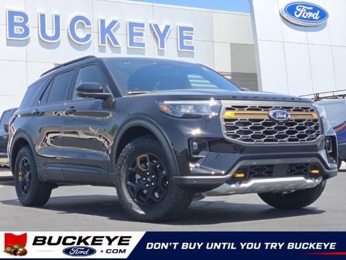 Agate Black Metallic 2026 Ford Explorer Tremor