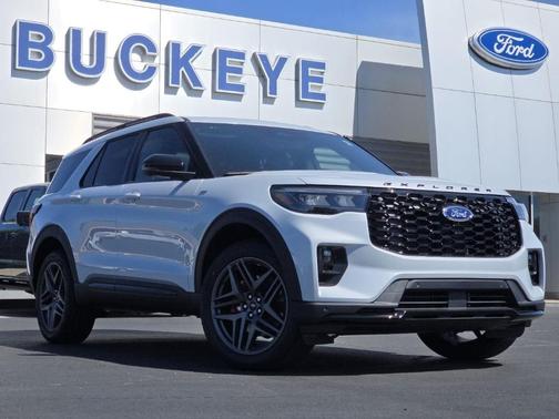 Space White Metallic 2026 Ford Explorer ST-Line