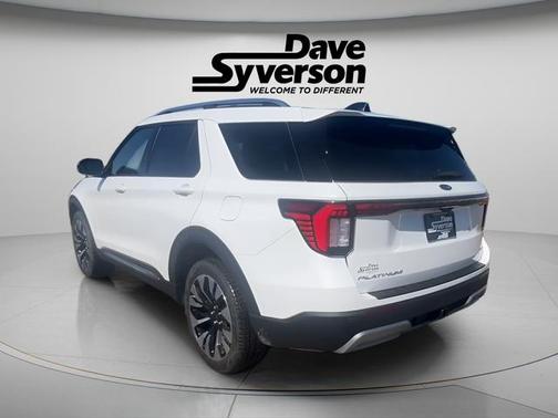 White 2026 Ford Explorer Platinum