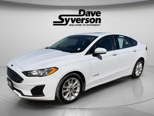 Oxford White 2019 Ford Fusion Hybrid SE