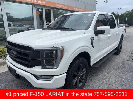 Star White Metallic Tri-Coat 2023 Ford F-150 Lariat