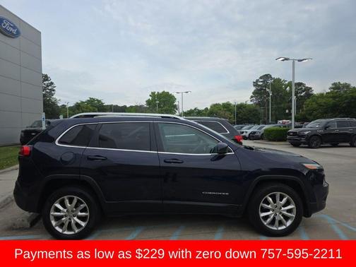True Blue Pearlcoat 2015 Jeep Cherokee Limited