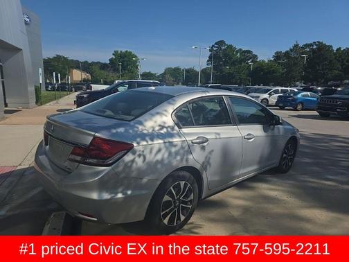Alabaster Silver Metallic 2013 Honda Civic EX