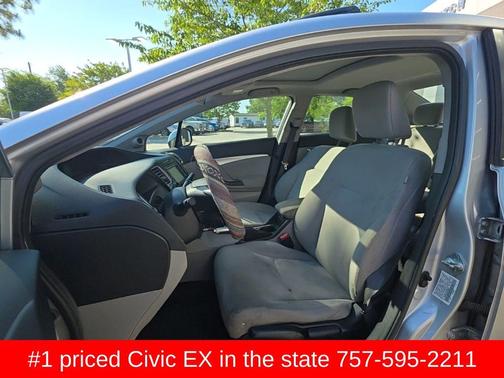 Alabaster Silver Metallic 2013 Honda Civic EX