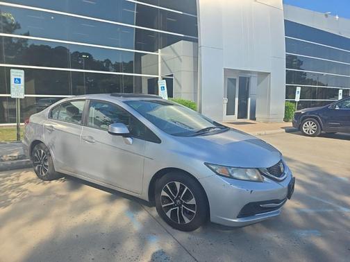 Alabaster Silver Metallic 2013 Honda Civic EX