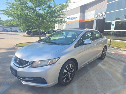 Alabaster Silver Metallic 2013 Honda Civic EX