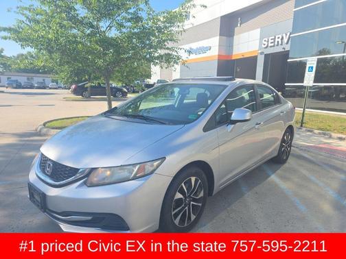 Alabaster Silver Metallic 2013 Honda Civic EX