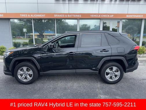 Midnight Black Metallic 2024 Toyota RAV4 Hybrid LE