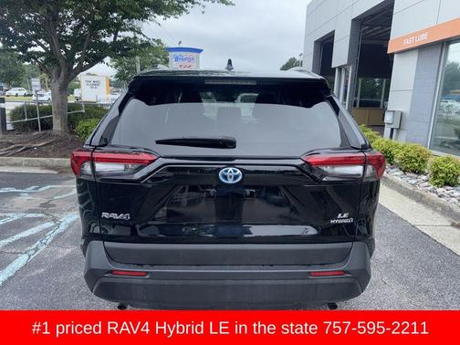 Midnight Black Metallic 2024 Toyota RAV4 Hybrid LE