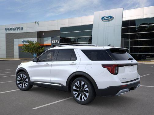 White 2026 Ford Explorer Platinum