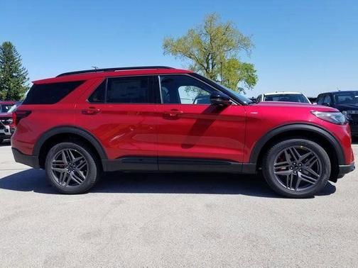 Rapid Red Metallic Tinted Clearcoat 2026 Ford Explorer ST-Line