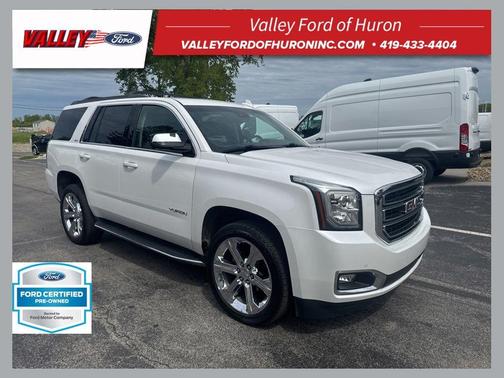 White Frost Tri-Coat 2018 GMC Yukon SLT