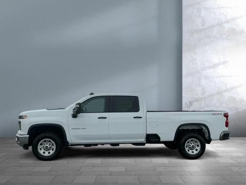 Summit White 2026 Chevrolet Silverado 3500 Crew Cab, Long Bed, WT Dual Rear Wheel, RWD