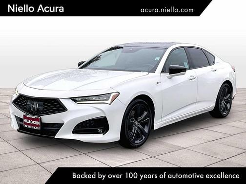 Platinum White Pearl 2023 Acura TLX A-Spec