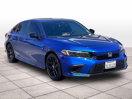 Aegean Blue Metallic 2024 Honda Civic Sport