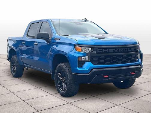 Glacier Blue Metallic 2024 Chevrolet Silverado 1500 Custom Trail Boss