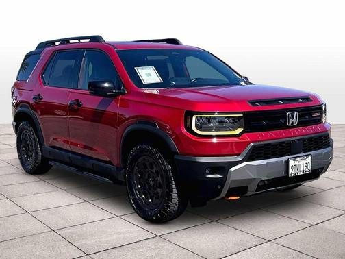 Radiant Red Metallic II 2026 Honda Passport AWD TrailSport Elite Blackout