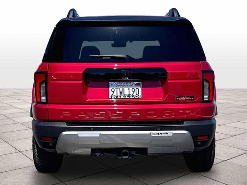 Radiant Red Metallic II 2026 Honda Passport AWD TrailSport Elite Blackout