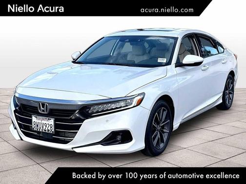 Platinum White Pearl 2021 Honda Accord EX-L 1.5T