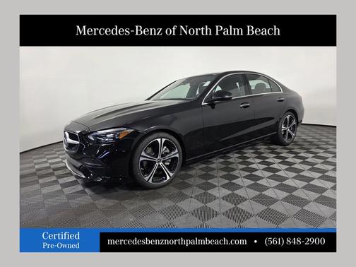 Black 2025 Mercedes-Benz C-Class C 300