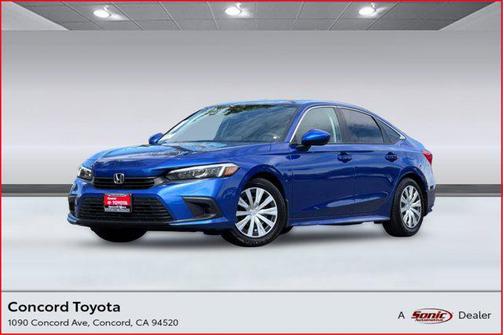 Aegean Blue Metallic 2022 Honda Civic LX