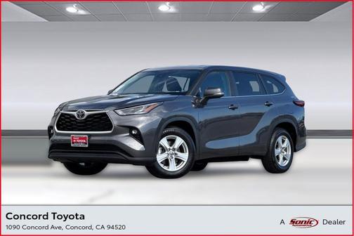 Magnetic Gray Metallic 2024 Toyota Highlander LE