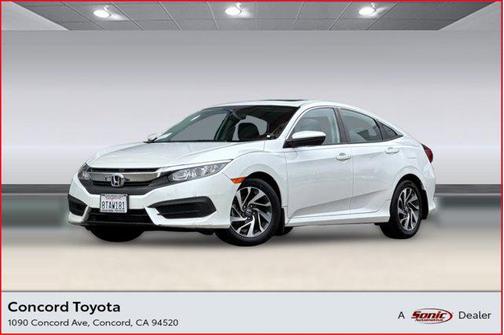 White 2016 Honda Civic EX