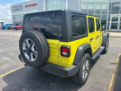 Yellow 2022 Jeep Wrangler Unlimited Sport