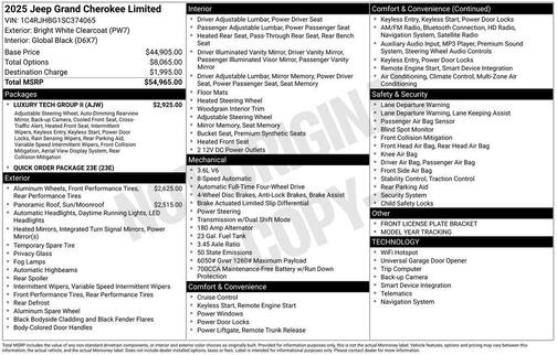 2025 Jeep Grand Cherokee Limited