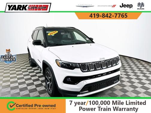 White 2025 Jeep Compass Limited