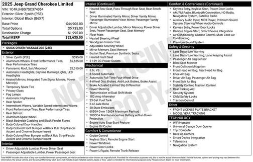 2025 Jeep Grand Cherokee Limited