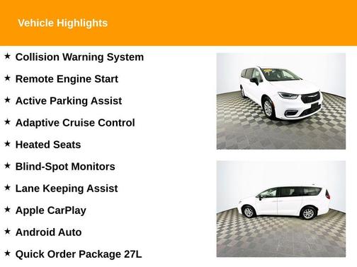 White 2024 Chrysler Pacifica Touring-L