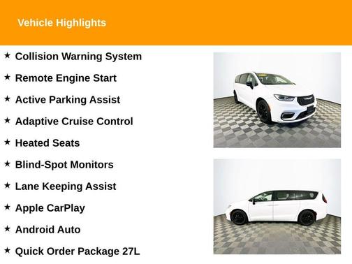 White 2024 Chrysler Pacifica Touring-L