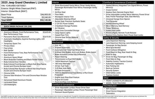 2025 Jeep Grand Cherokee L Limited