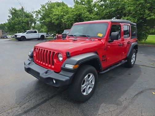 Red 2022 Jeep Wrangler Unlimited Sport