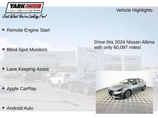 Gray 2024 Nissan Altima 2.5 SV