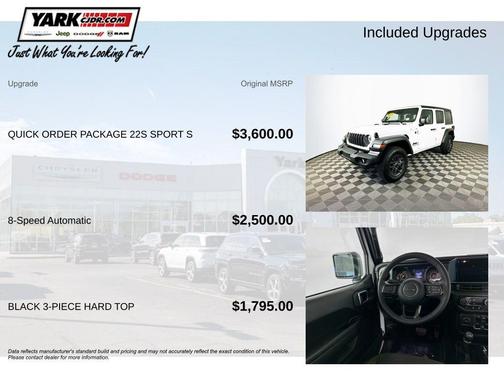 White 2025 Jeep Wrangler Sport
