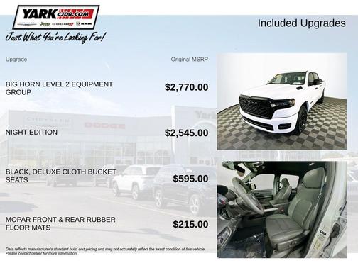 White 2025 RAM 1500 Big Horn/Lone Star